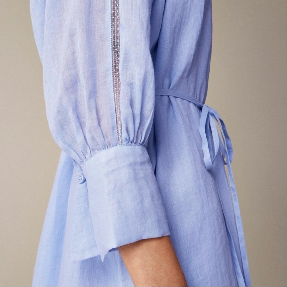 J. Crew Light Blue Long Sleeve Dress - Picture 6 of 6